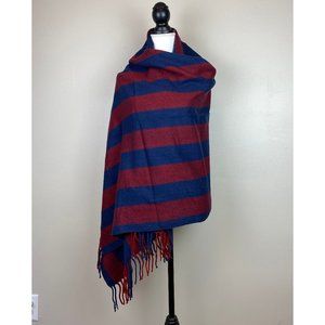 Striped Oversized Scarf Shawl Wrap 72" x 28"